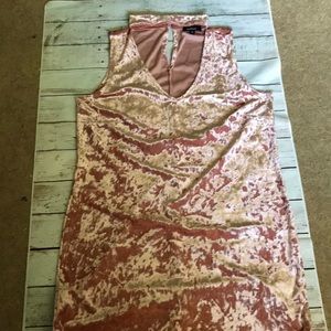 Rushed Velvet Faux Choker Bodycon